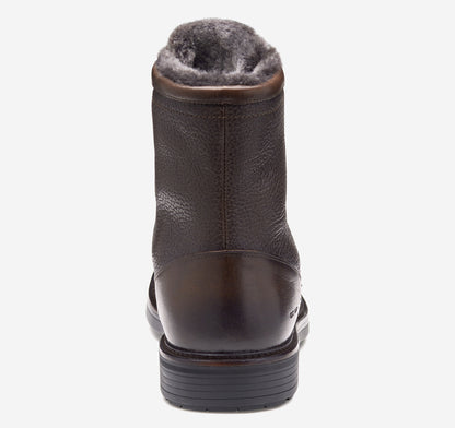 Johnston Murphy Men's Latham Plain Toe Shearling Boot