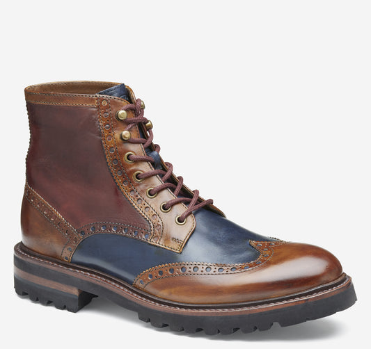 Johnston Murphy Men's Dudley Lug Wingtip Boot