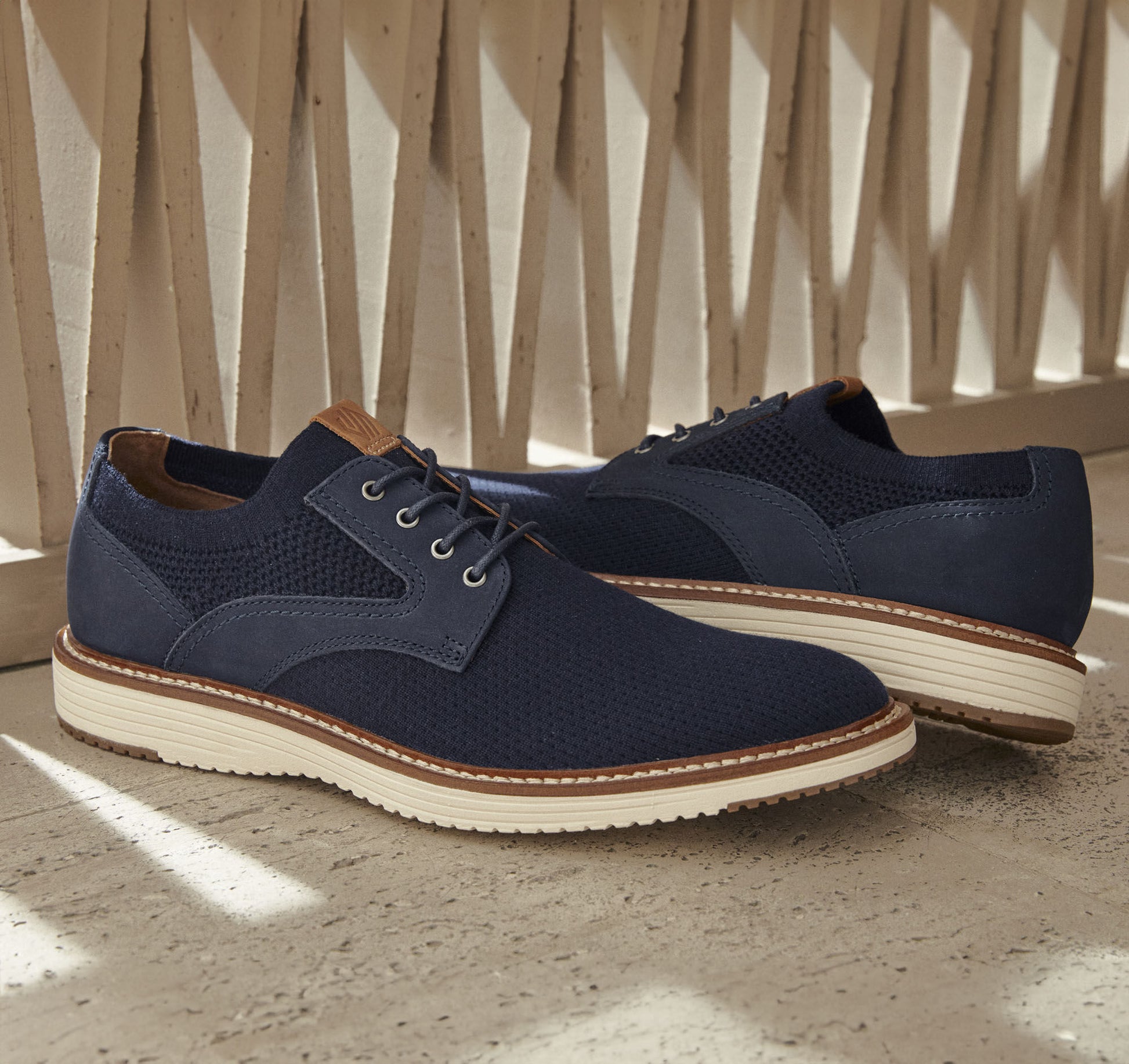 Johnston Murphy Men's Upton Knit Plain Toe