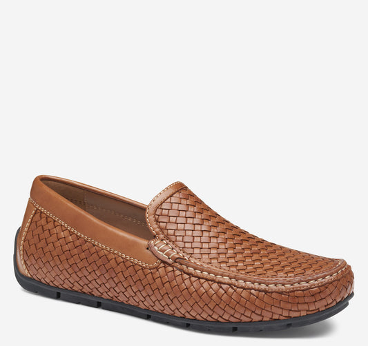 Johnston Murphy Men's Baldwin Driver Woven Slip-On Loafer