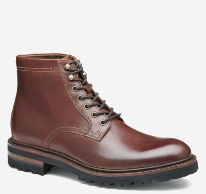 Johnston Murphy Men's Dudley Lug Plain Toe Boot