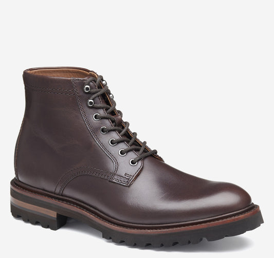 Johnston Murphy Men's Dudley Lug Plain Toe Boot