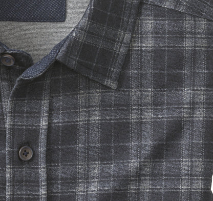 Johnston Murphy Men's Button-Front Knit Shirt