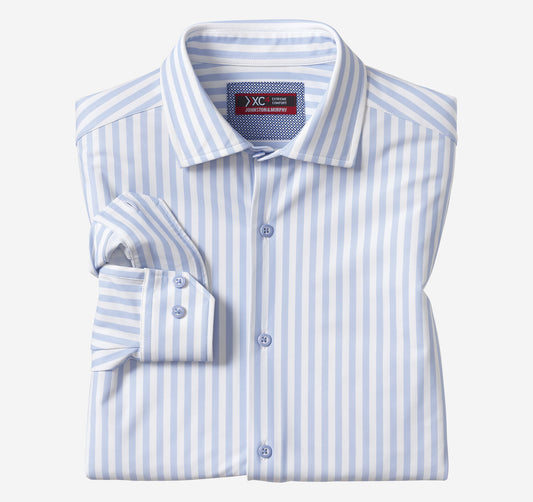 Johnston Murphy Men's XC4® Motion Long-Sleeve Dress Knit Shirt