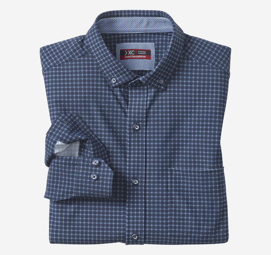 Johnston Murphy Men's XC4® Motion Long-Sleeve Sport Knit Shirt