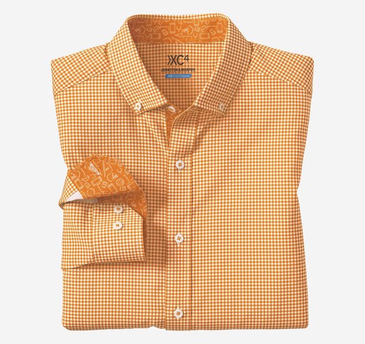 Johnston Murphy Men's Game Day XC4® Long-Sleeve Gingham Shirt