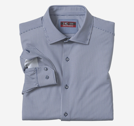 Johnston Murphy Men's XC4® Motion Long-Sleeve Dress Knit Shirt
