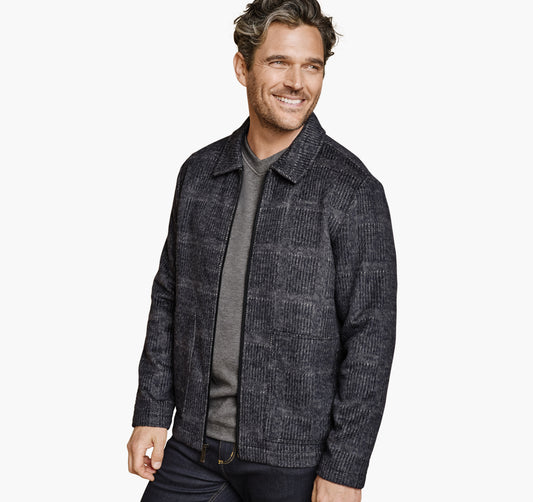 Johnston Murphy Men's Wool-Blend Shirt Jacket
