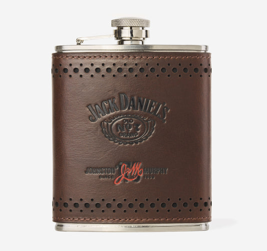 Johnston Murphy Men's Jack Daniel’s x J&M 175th Leather-Wrapped Flask