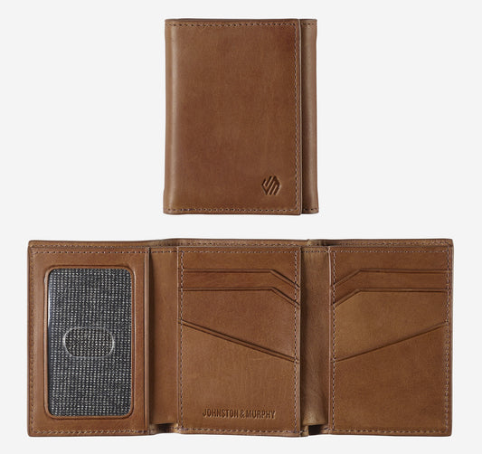 Johnston Murphy Men's Rhodes Trifold Wallet