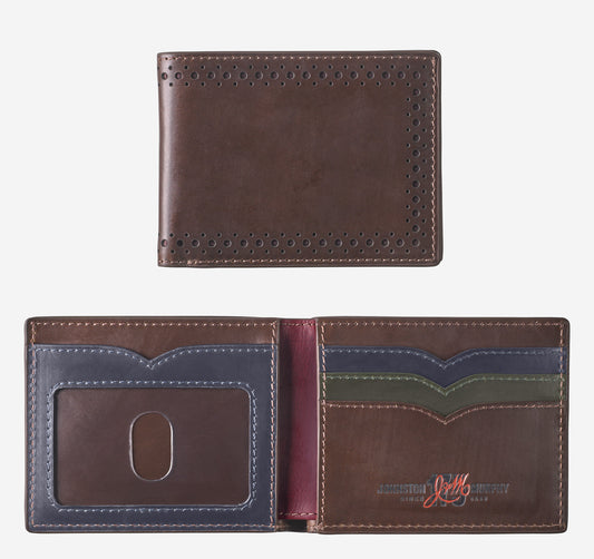 Johnston Murphy Men's 175th Anniversary Colorblocked Billfold Wallet