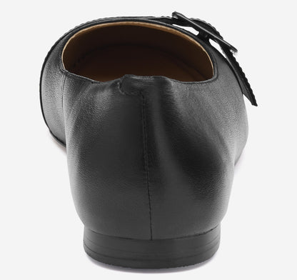 Johnston Murphy Women's Claire Belted Flat