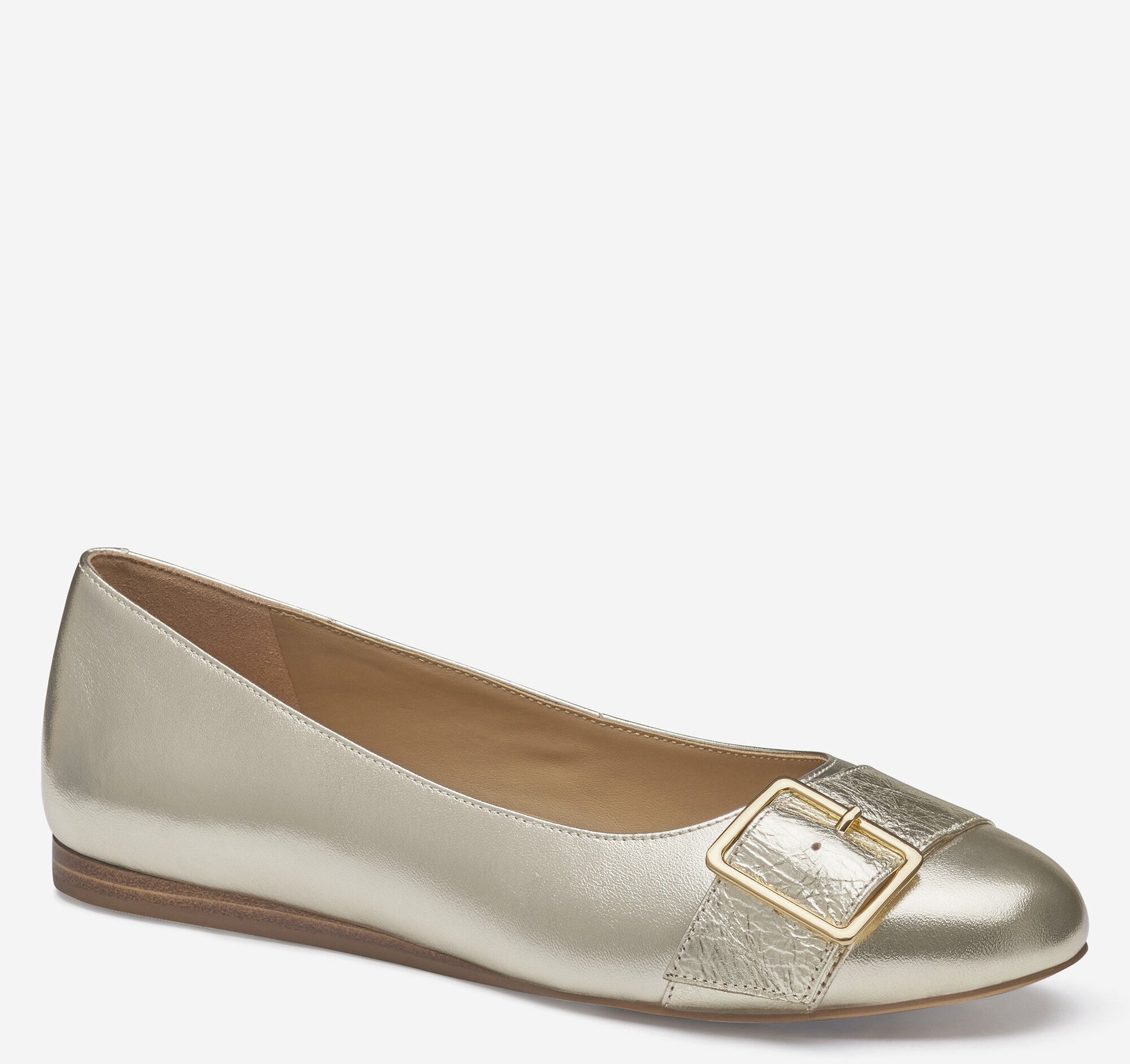 Johnston Murphy Women's Claire Belted Flat