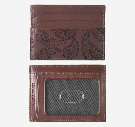 Johnston Murphy Men's Dress Paisley Weekender Card Wallet
