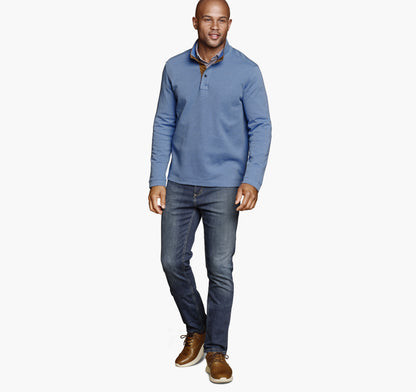 Johnston Murphy Men's Knit Jacquard Quarter-Snap Pullover