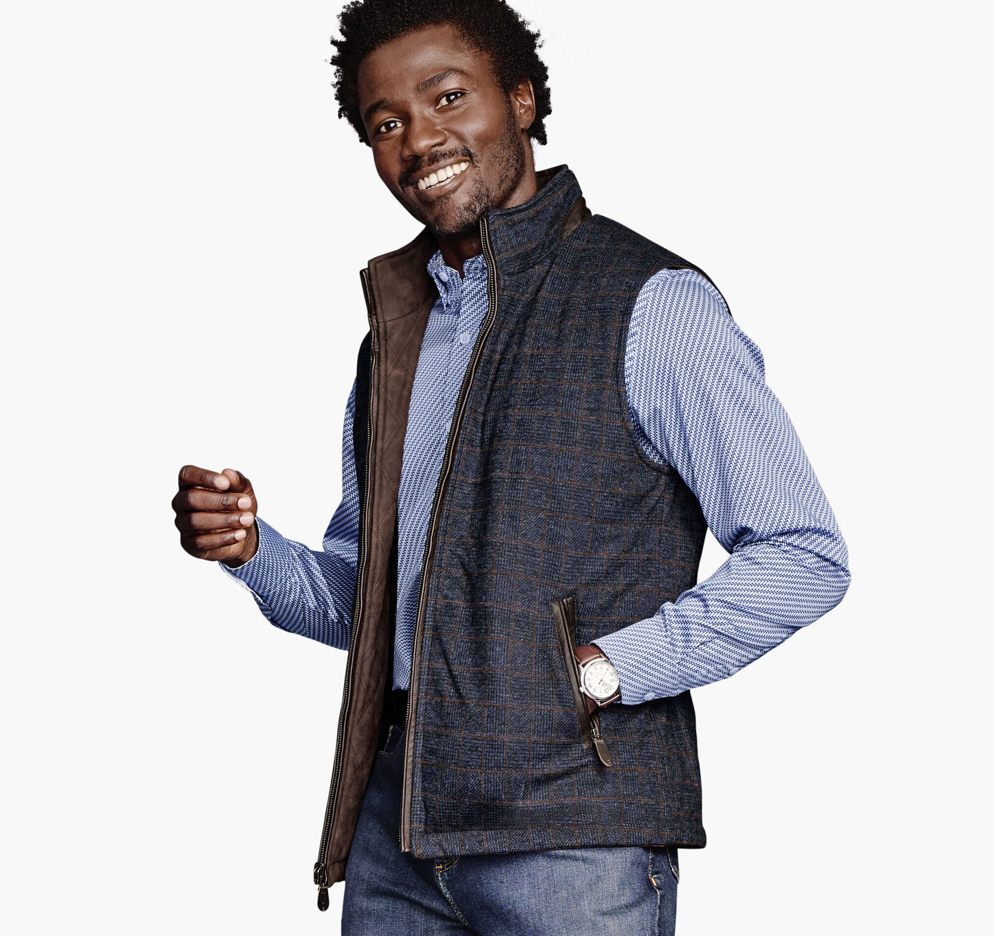 Johnston Murphy Men's Upton Reversible Vest