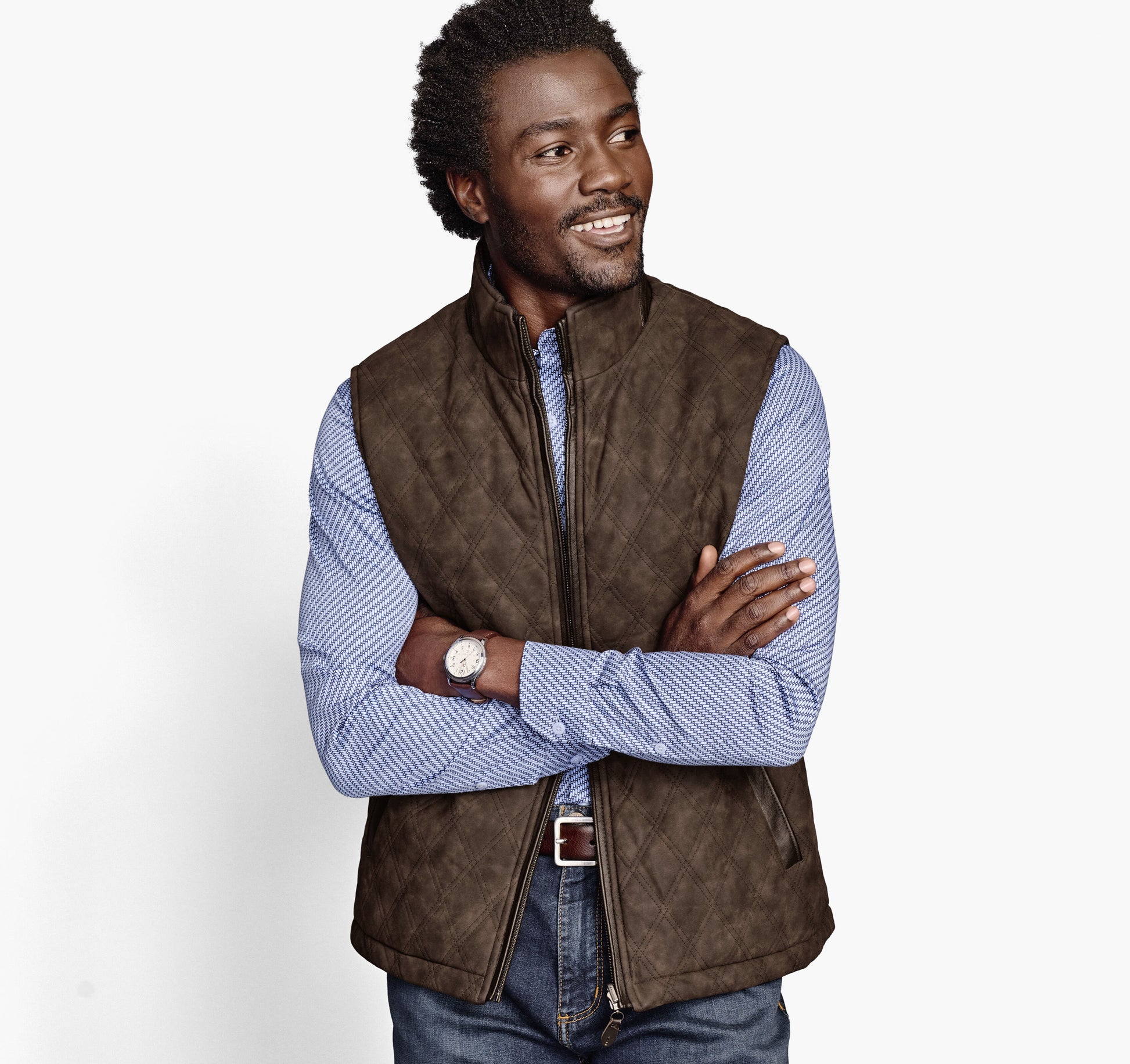 Johnston Murphy Men's Upton Reversible Vest