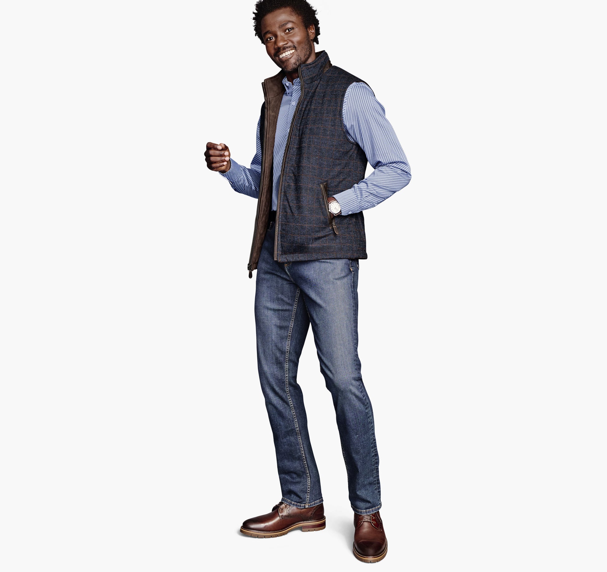 Johnston Murphy Men's Upton Reversible Vest