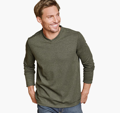 Johnston Murphy Men's Icon Reversible V-Neck Pullover