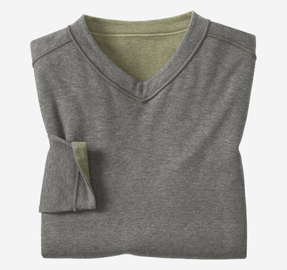 Johnston Murphy Men's Icon Reversible V-Neck Pullover