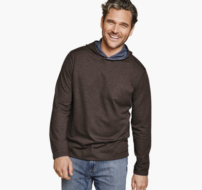 Johnston Murphy Men's Icon Reversible Hooded Pullover