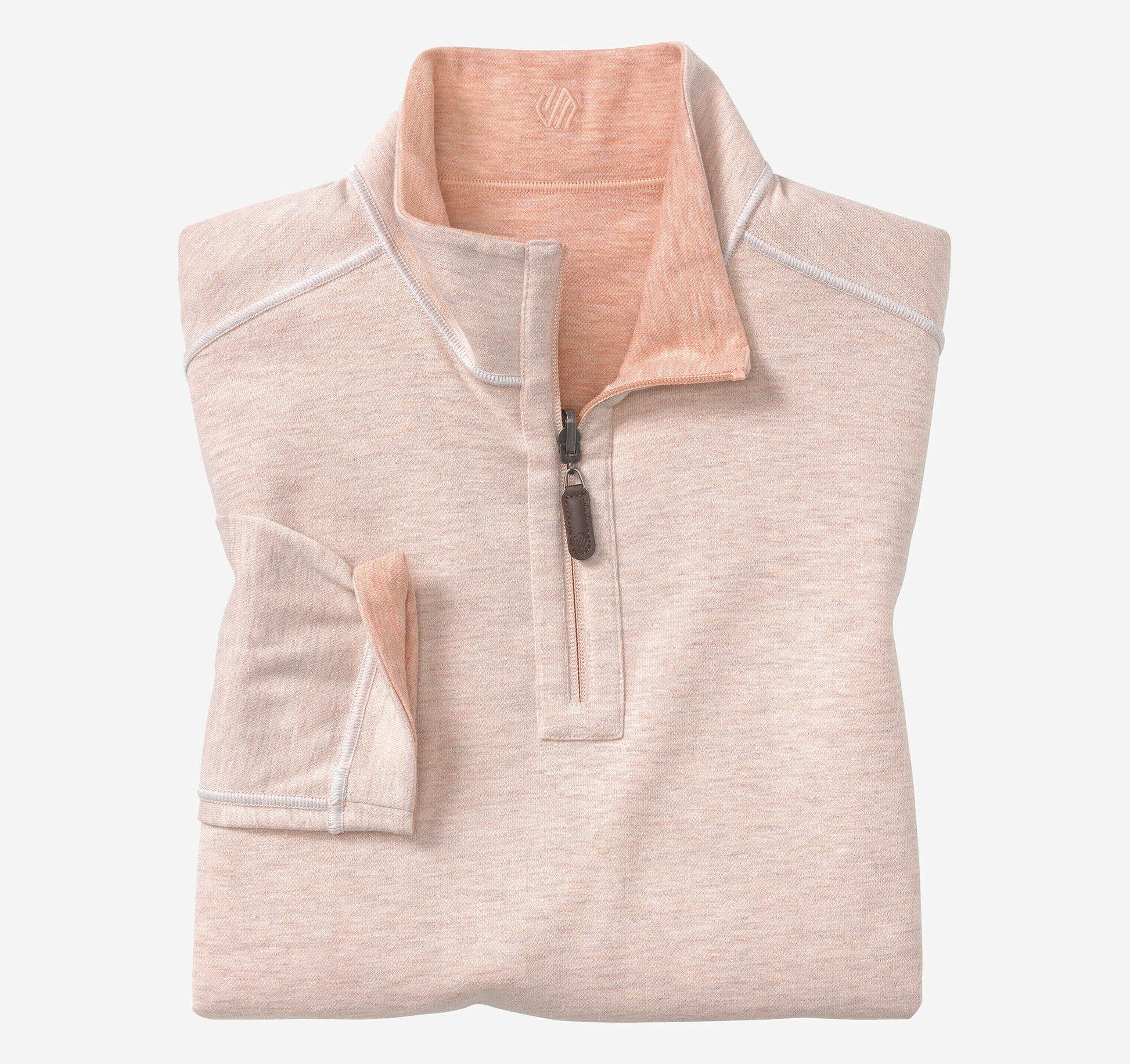 Johnston Murphy Men's Icon Reversible Solid Quarter-Zip