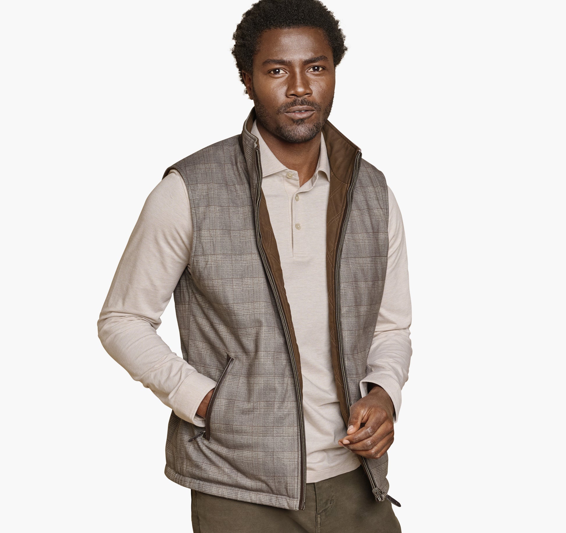 Johnston Murphy Men's Upton Reversible Vest