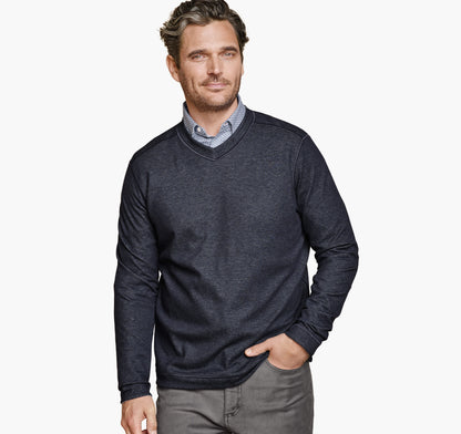 Johnston Murphy Men's Icon Reversible V-Neck Pullover