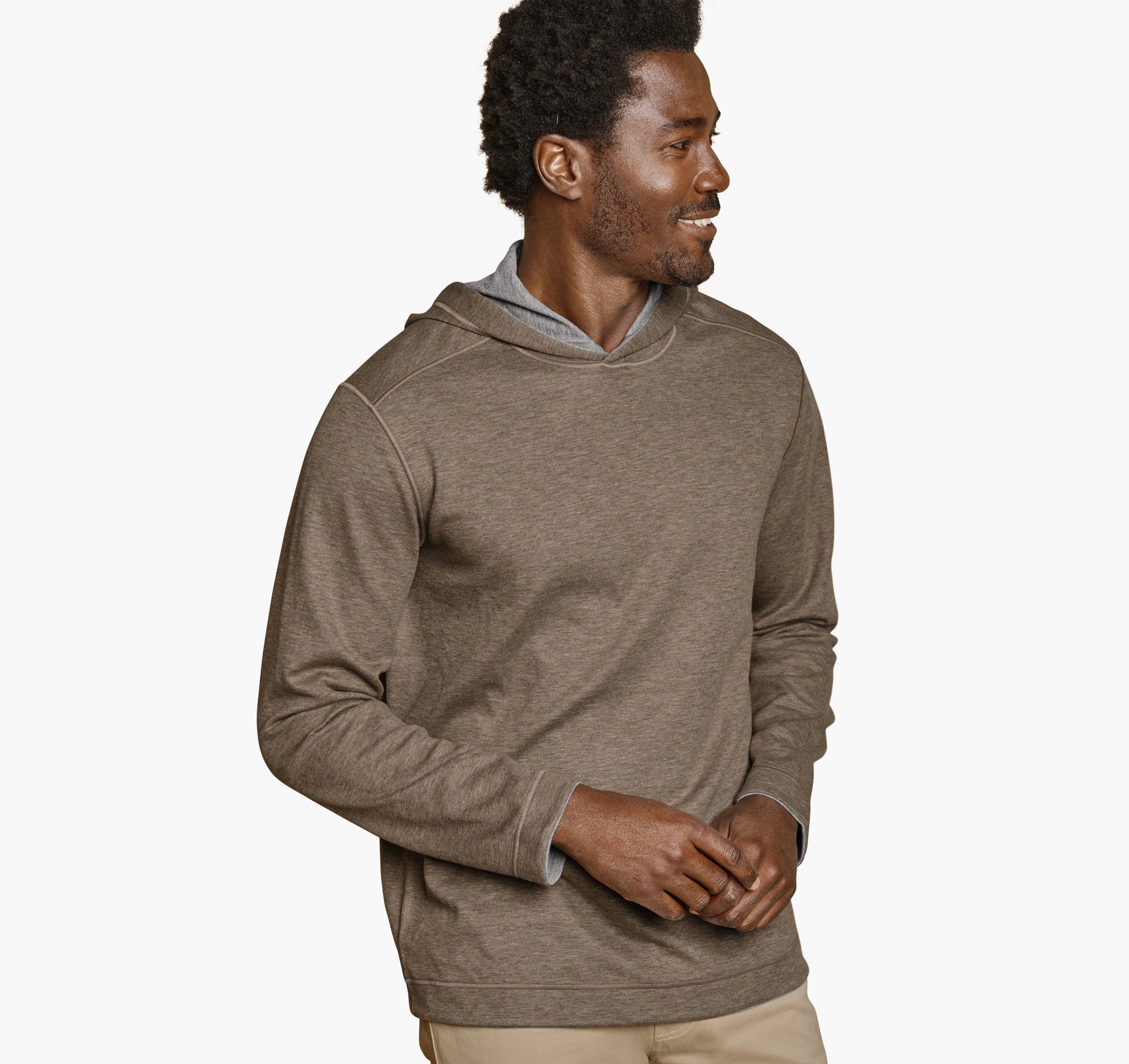 Johnston Murphy Men's Icon Reversible Hooded Pullover