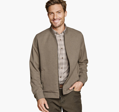 Johnston Murphy Men's Patterned Full-Zip