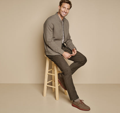 Johnston Murphy Men's Patterned Full-Zip