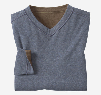 Johnston Murphy Men's Icon Reversible V-Neck Pullover