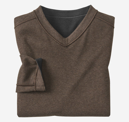 Johnston Murphy Men's Icon Reversible V-Neck Pullover