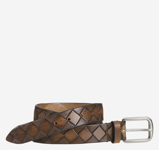 Johnston Murphy Men's Basketweave Belt