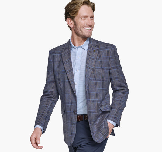 Johnston Murphy Men's Dress Plaid Blazer
